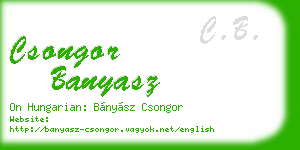 csongor banyasz business card